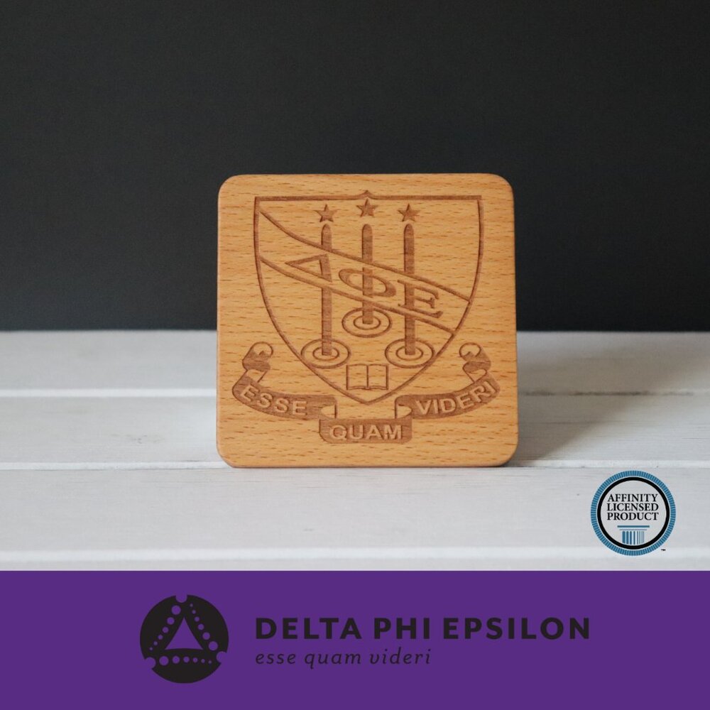 Delta Phi Epsilon Crest (Set of 4 Coasters)